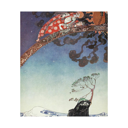Illustration by Kay Nielsen in East of the sun and west of the moon (1914), Alexander Turnbull Library, NIEL 1914.