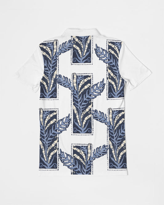 Heron-istic Men's All-Over Print Slim Fit Short Sleeve Polo