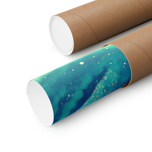 Snowy Midnight at Firefly Tree Matte Vertical Posters