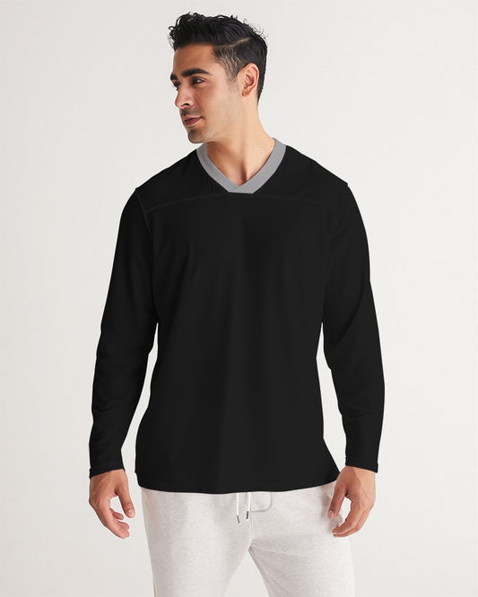 Black 300 Men's All-Over Print Long Sleeve Sports Jersey