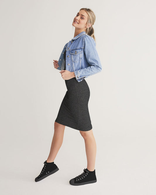 Black 300 Women's Hightop Canvas Shoe - Black