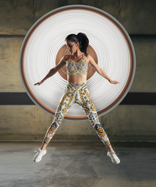 Damasc Women’s High-Rise Leggings-Cloud-Like