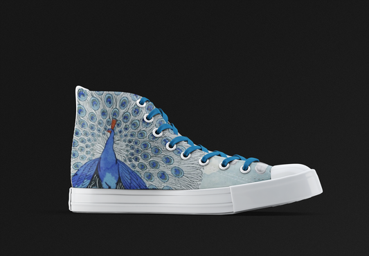 Peacock Canvas High Tops