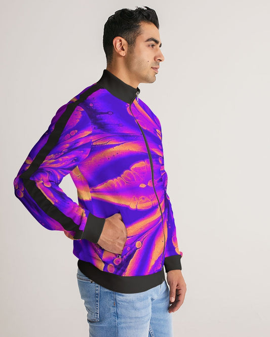 Starflower Lite Bright Stripe-Sleeve Track Jacket (Mens Sizing)
