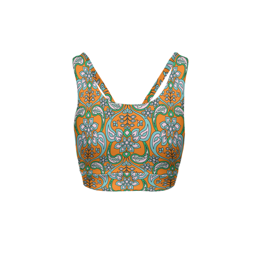 Madeleine Racerback Sports Bra-Butter Soft Texture