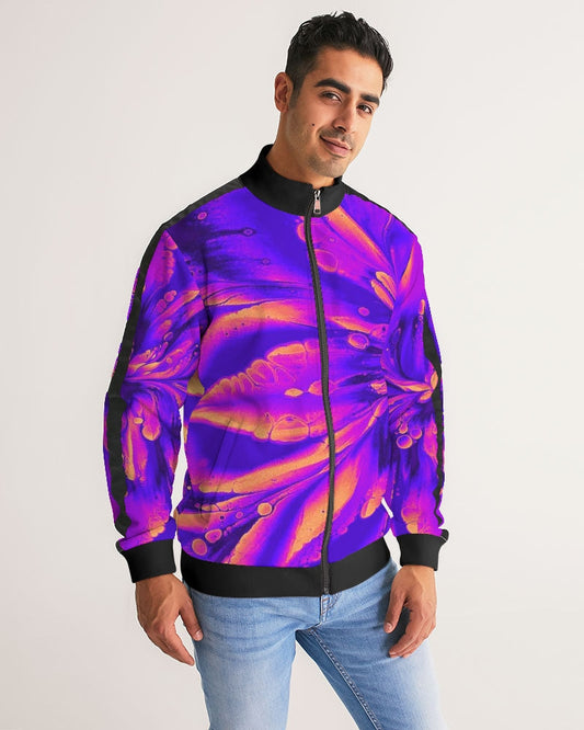 Starflower Lite Bright Stripe-Sleeve Track Jacket (Mens Sizing)
