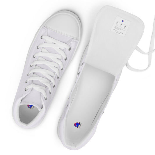 Classic White high top canvas shoes (Men's Sizing)